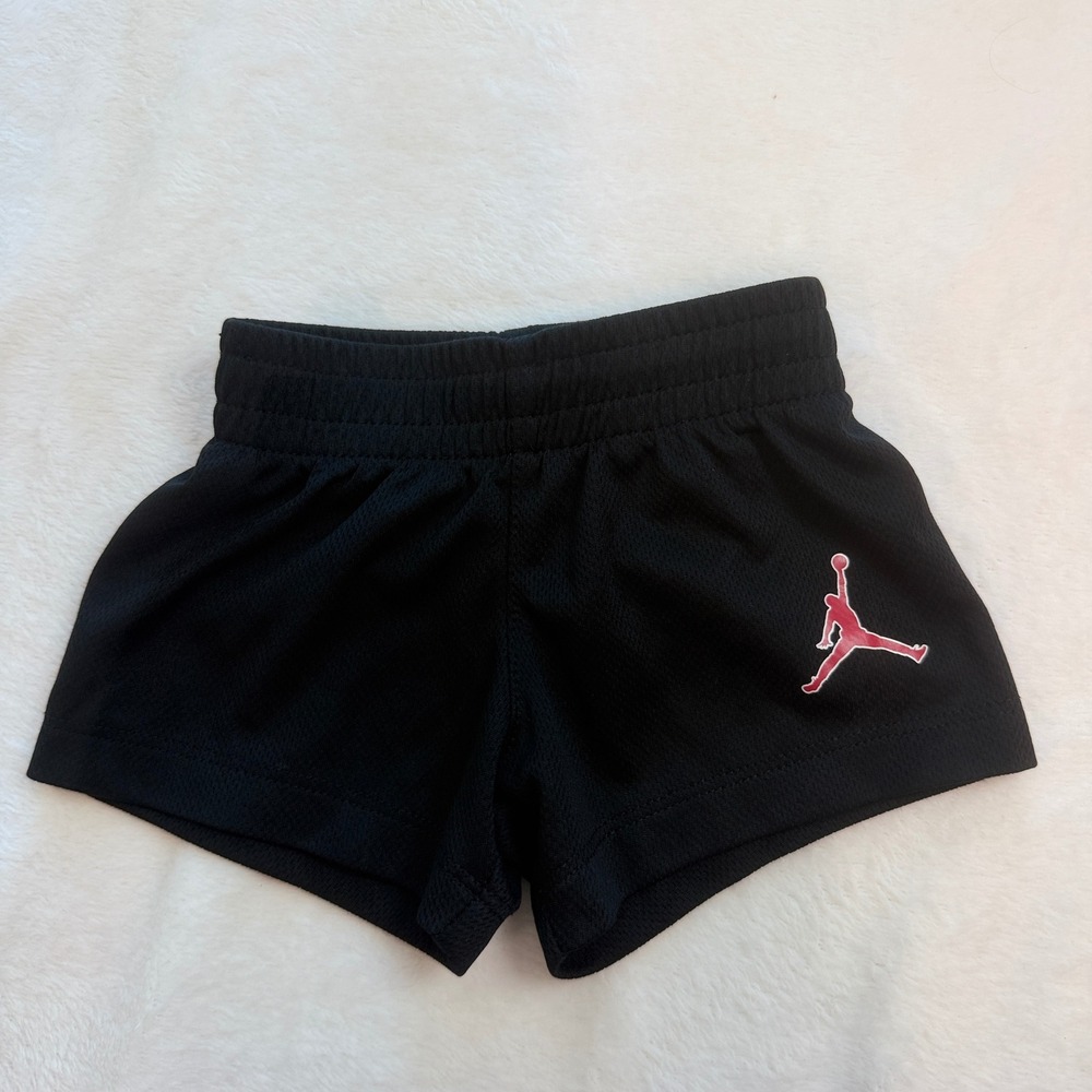 Jordan Mesh Athletic Shorts Kids 3M Black Excellent Jumpman Logo 7559-023